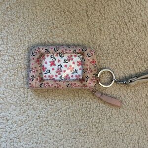 Vera Bradley Pink Floral ID Holder